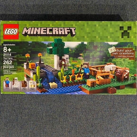 🥕 Lego 21114 Minecraft The Farm 🐑 Steve Skeleton Cow Sheep Minifigures Retired - Picture 2 of 16